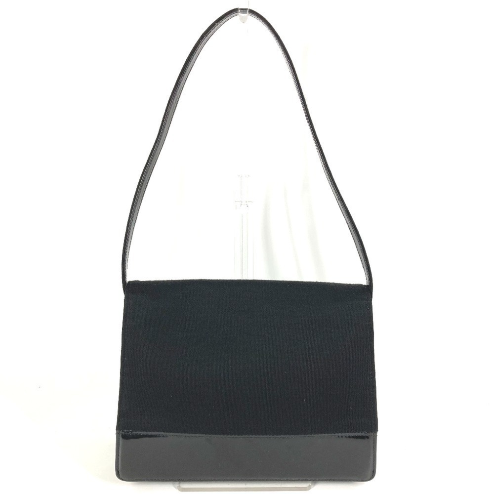 CHANEL Vintage Black Leather Logo Shoulder Bag - Picture 2 of 16